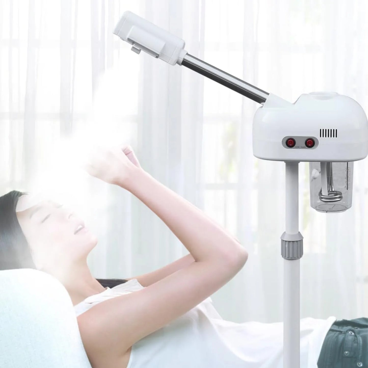 Bymaocar Facial Steamer With 360 Degree Rotating Nozzle