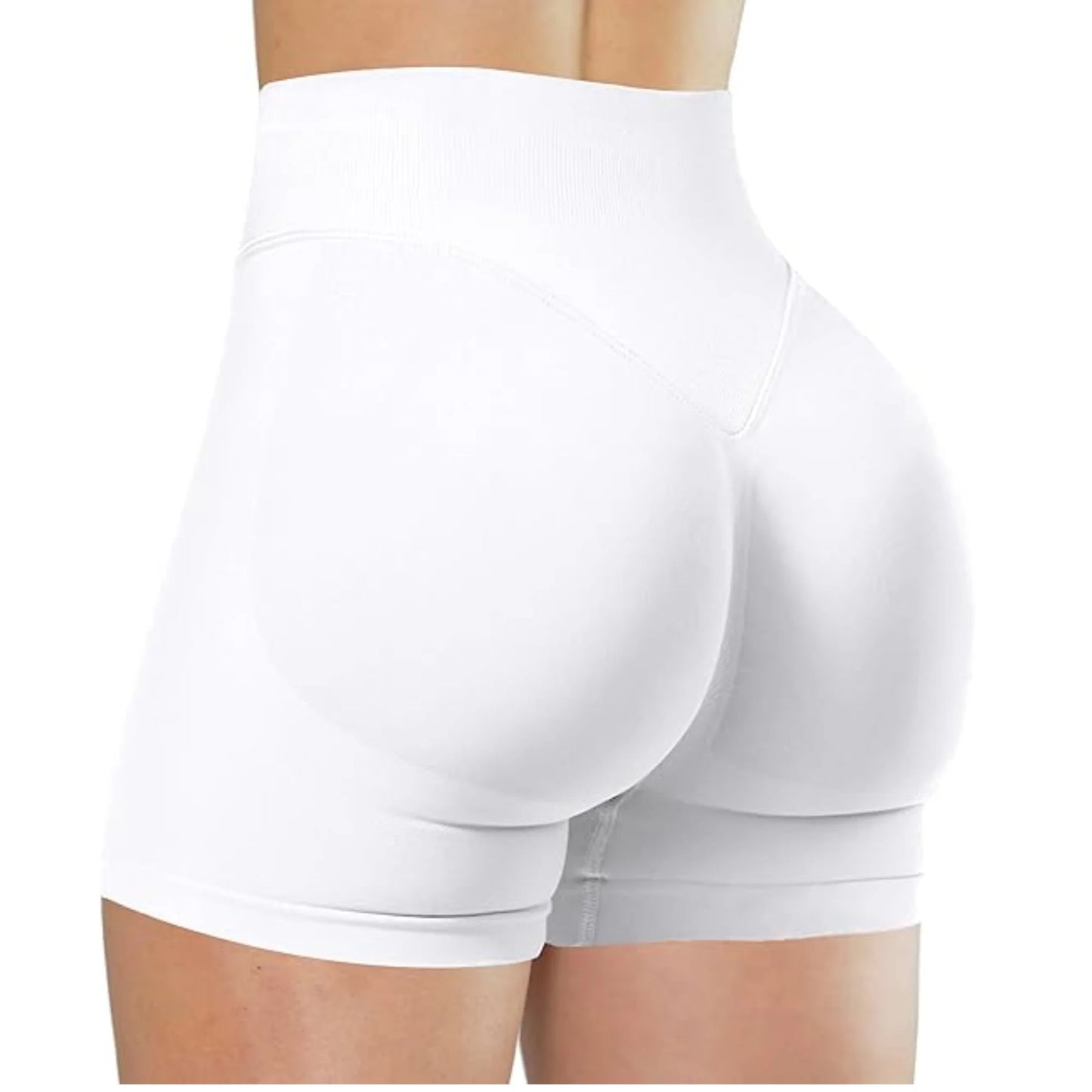 Women High Waist Yoga Shorts For Running And Fitness