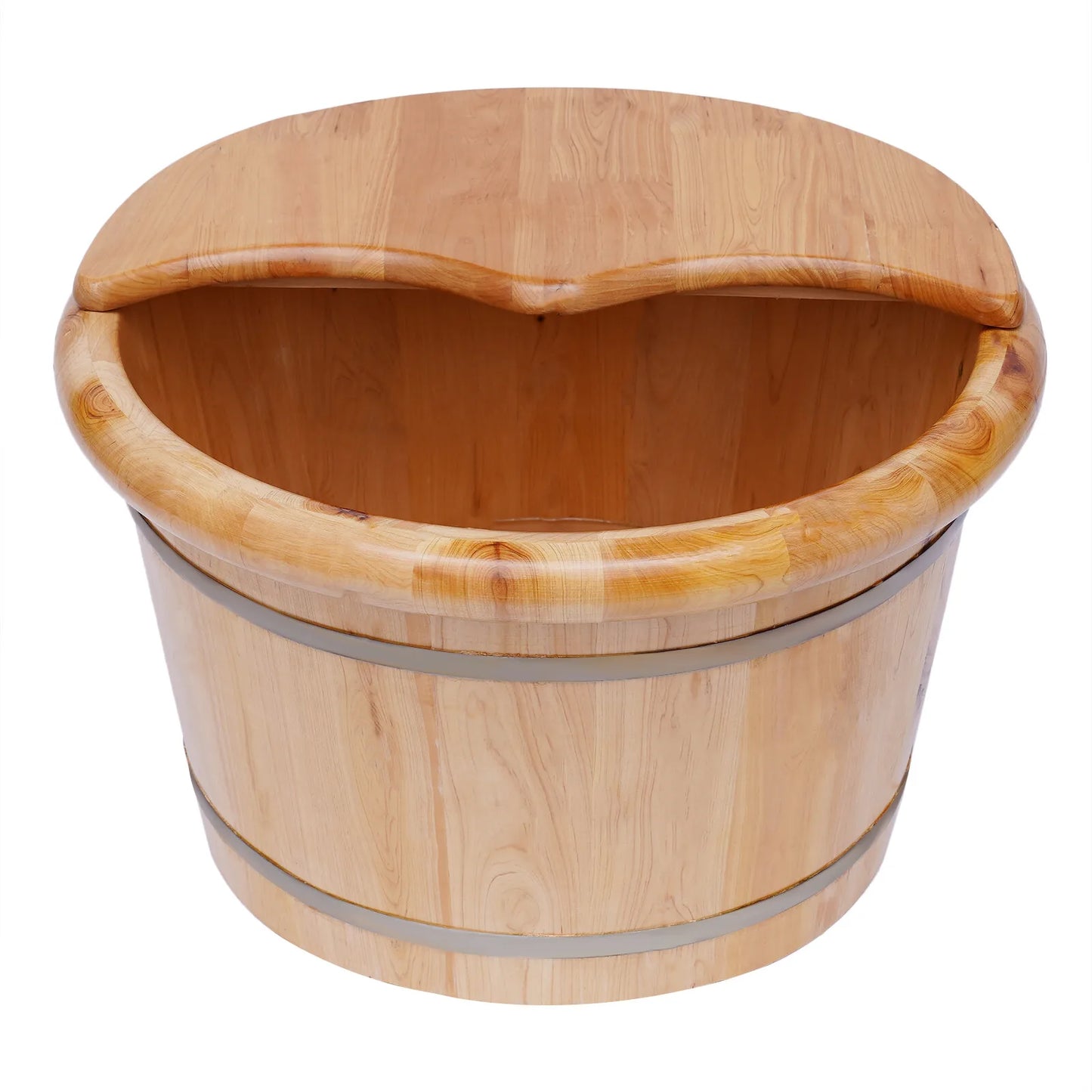 Cedar Wood Foot Bath Barrel Massage Kit for Spa Feet