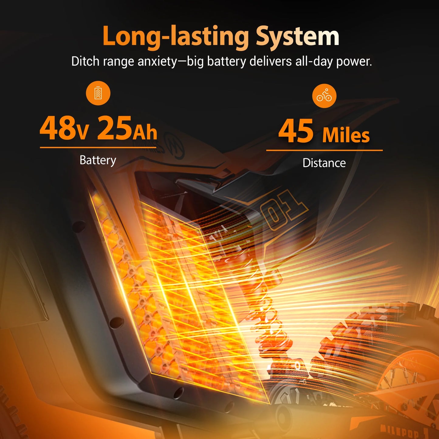 ENGWE MilePop Electric Dirt Bike 2000W Dual Suspension Brakes