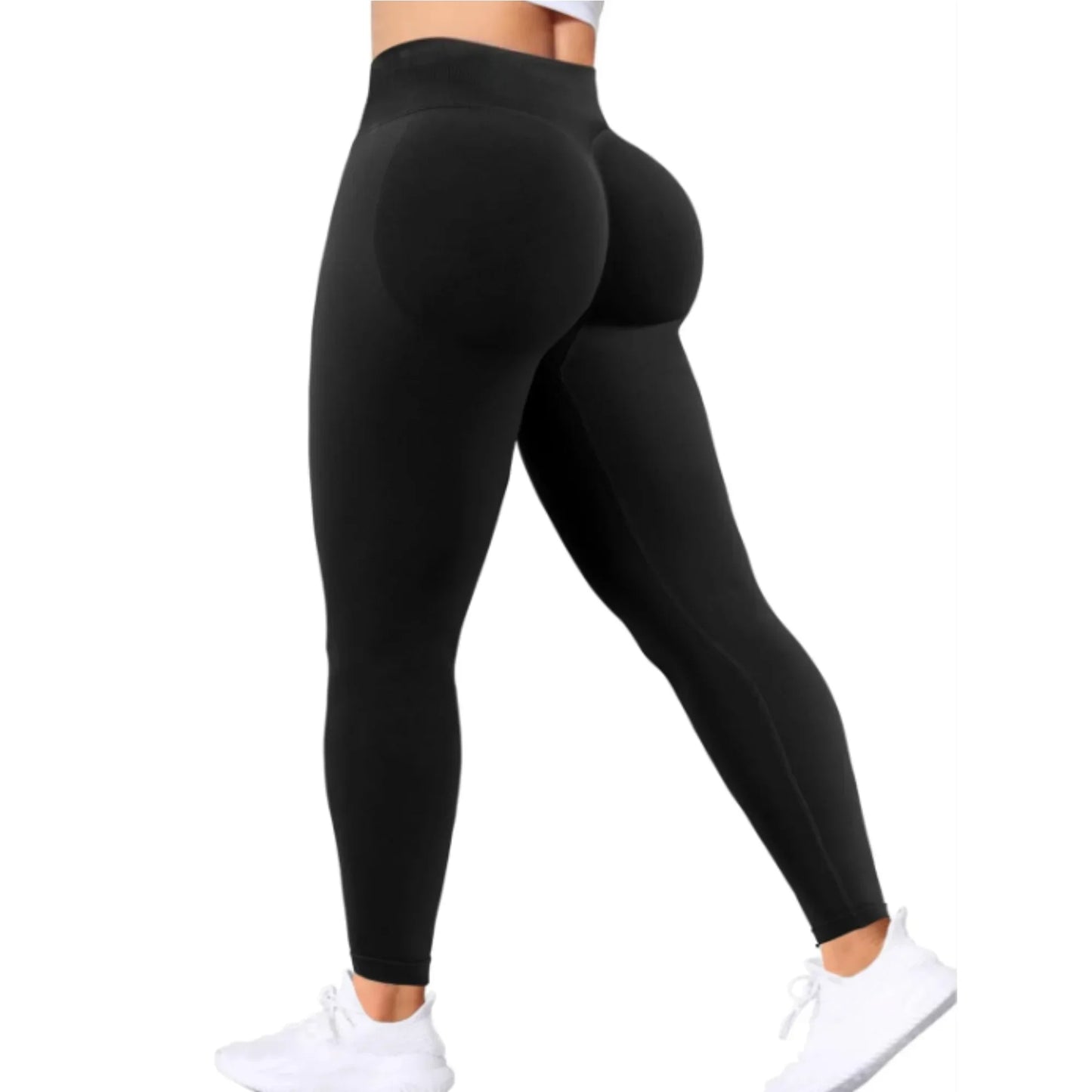 Women High Waist Elastic Gym Yoga Pants Breathable Fit