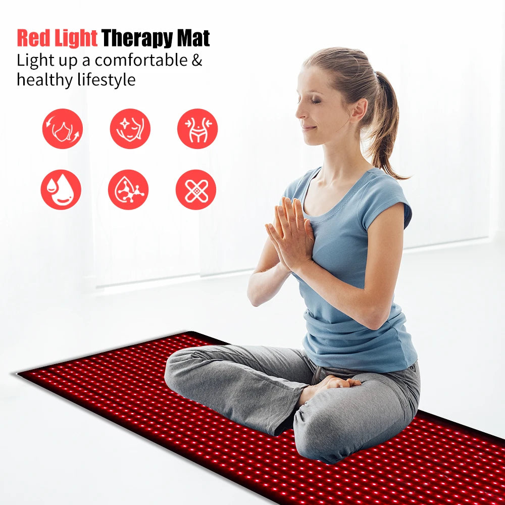 Full Body Red Light Therapy Mat With Infrared LEDs
