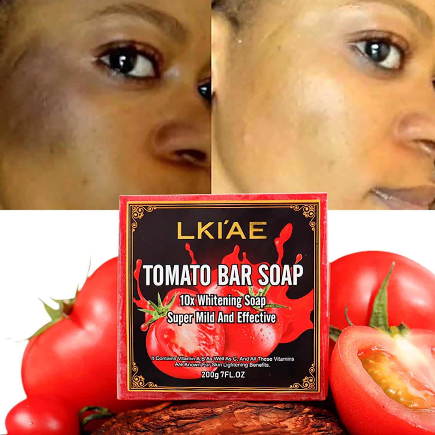 AILKE Organic Tomato Soap Bar Moisturizing Deep Clean For Face