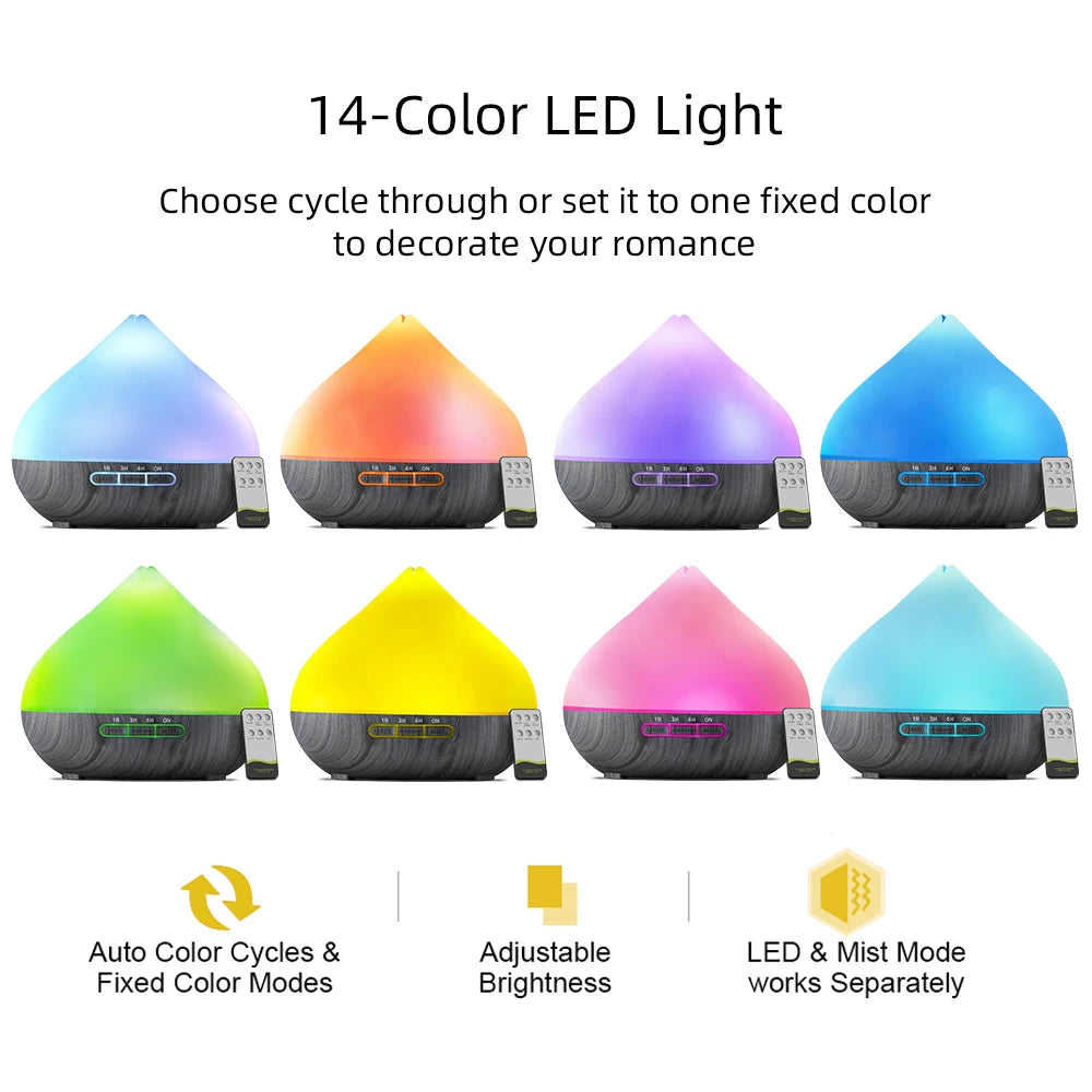 LISM Aroma Diffuser 6 Oil Set Remote Control Timer