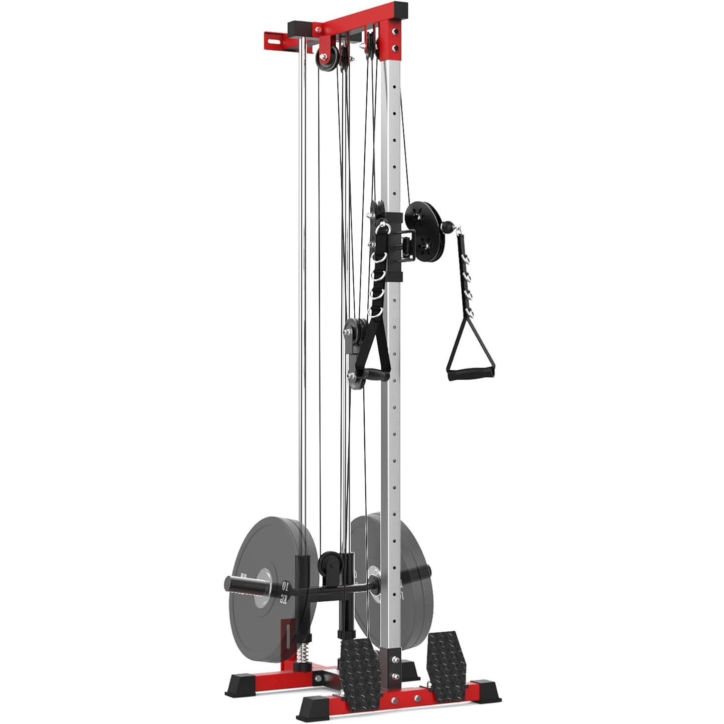 HiMISS Wall Mount Cable Machine LAT Pulldown 20-Position Pulley