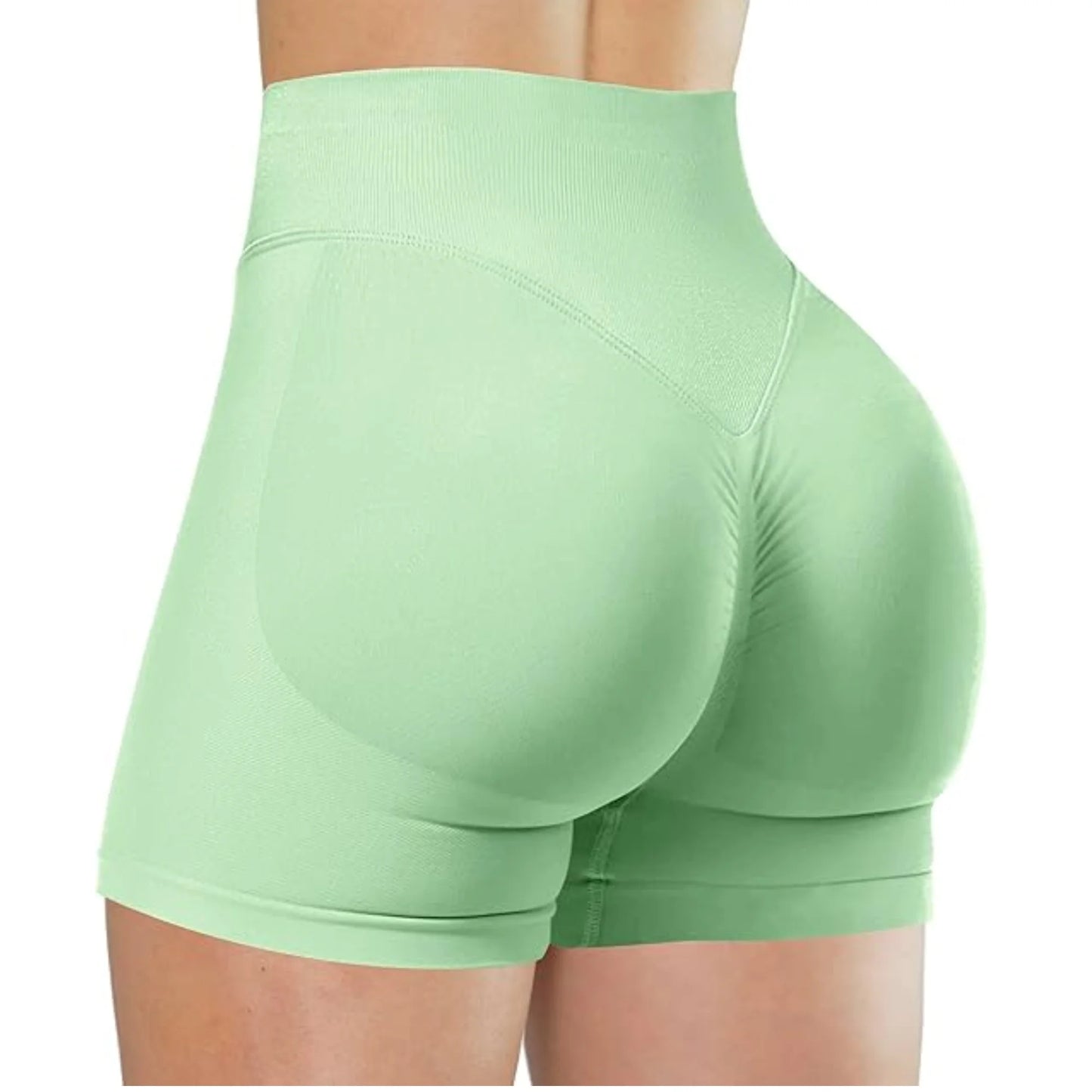 Women High Waist Yoga Shorts For Running And Fitness