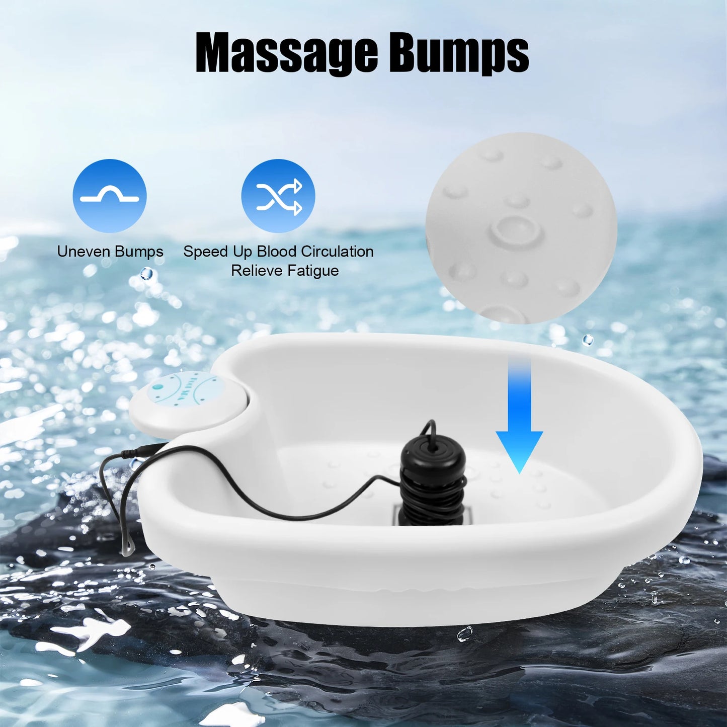Ionic Foot Bath Detox Machine Spa 24W 30 Minute Timer
