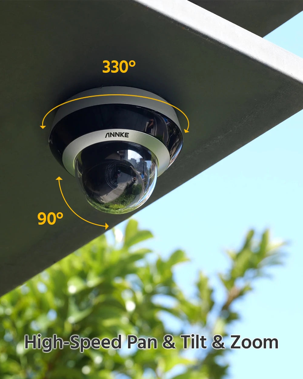 ANNKE 4MP PTZ IP Security Camera With 4X Optical Zoom