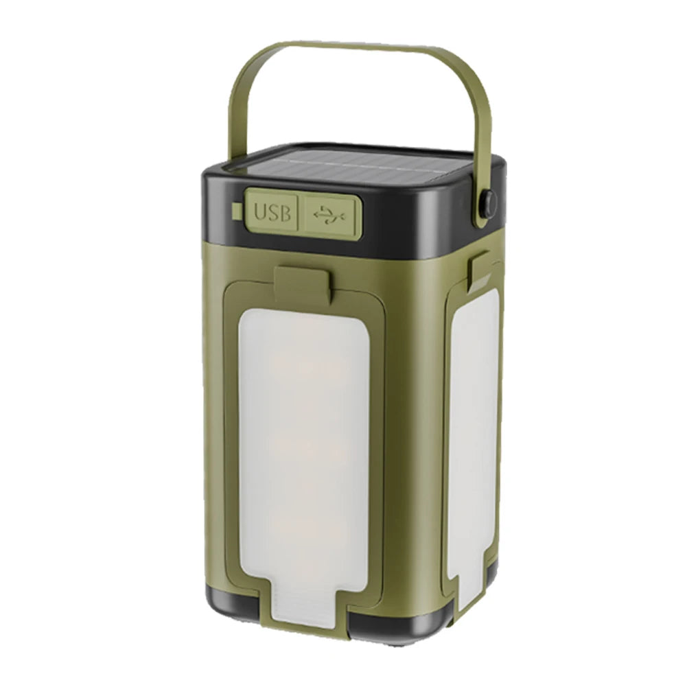 Foldable Camping Light Power Bank Lantern Solar Rechargeable Outdoor Lantern