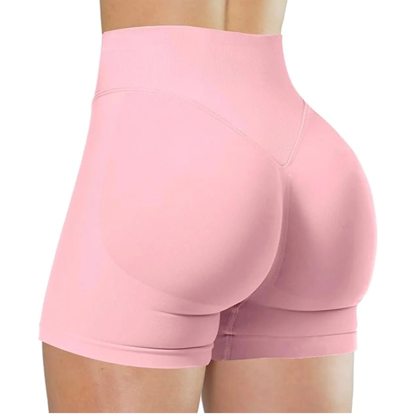 Women High Waist Yoga Shorts For Running And Fitness