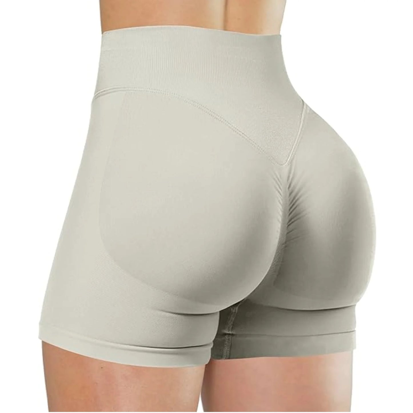 Women High Waist Yoga Shorts For Running And Fitness