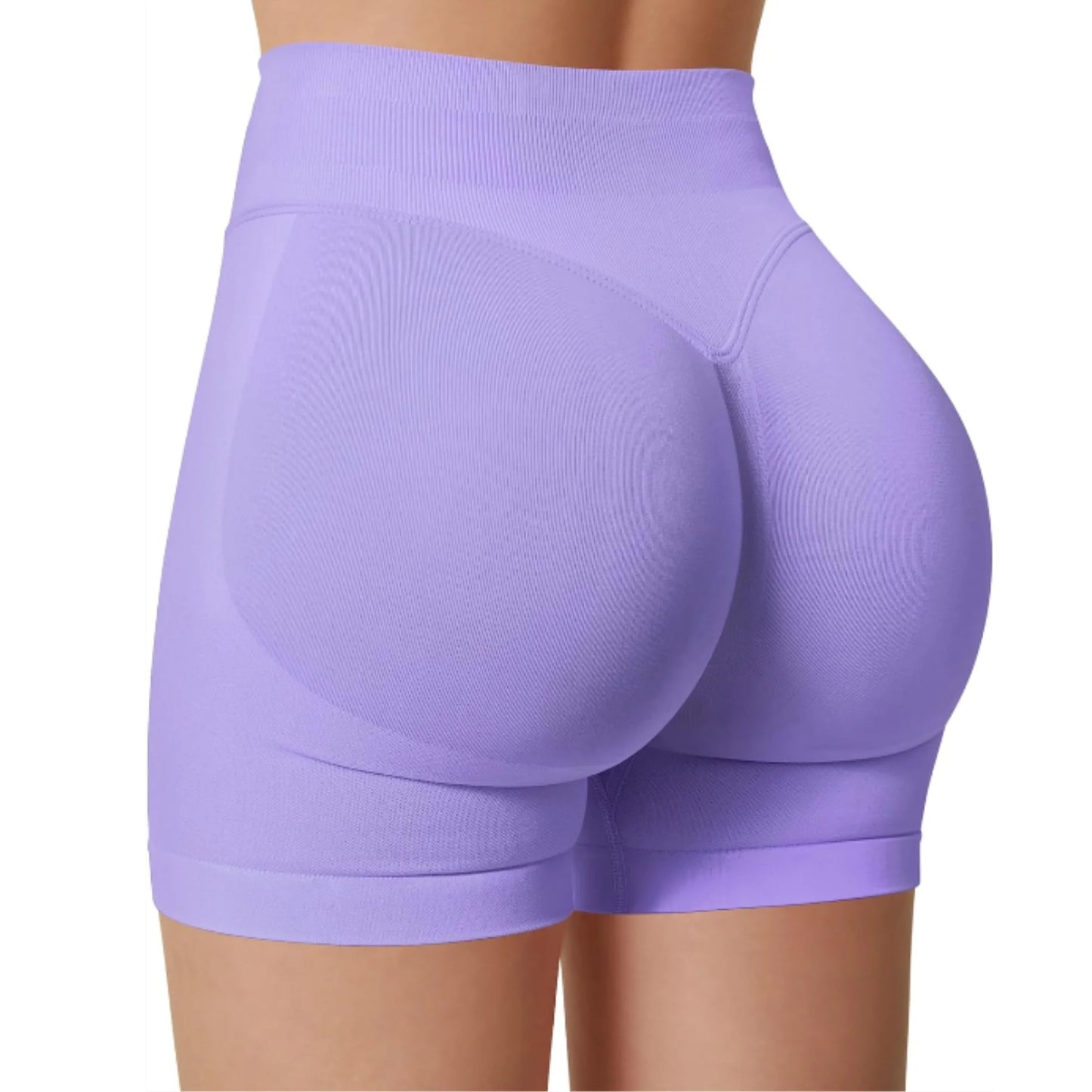 Women High Waist Yoga Shorts For Running And Fitness