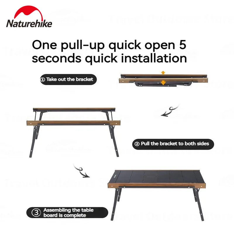 Naturehike Portable Folding Aluminum Table IGT For Camping
