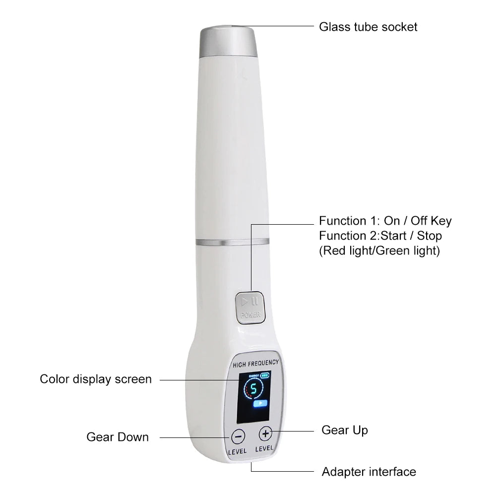 AOKO High Frequency Facial Machine Neon Screen EMS LED Therapy