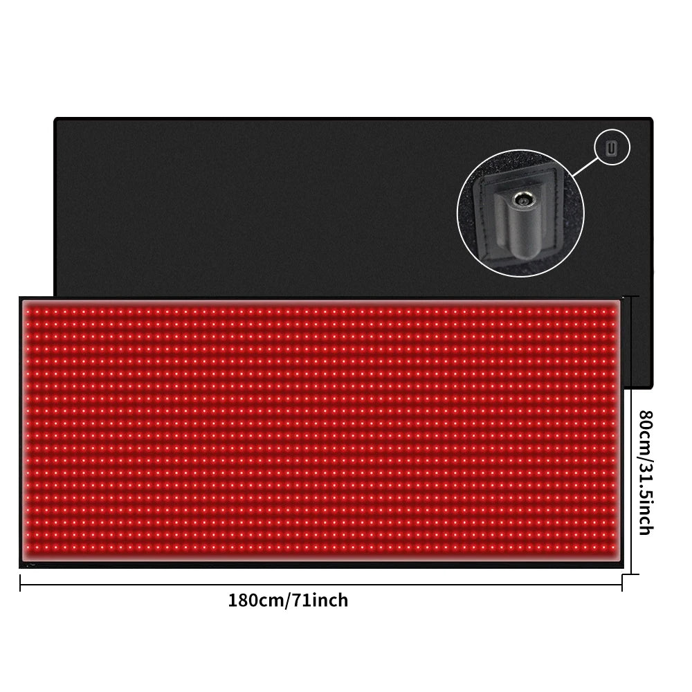 Full Body Red Light Therapy Mat With Infrared LEDs