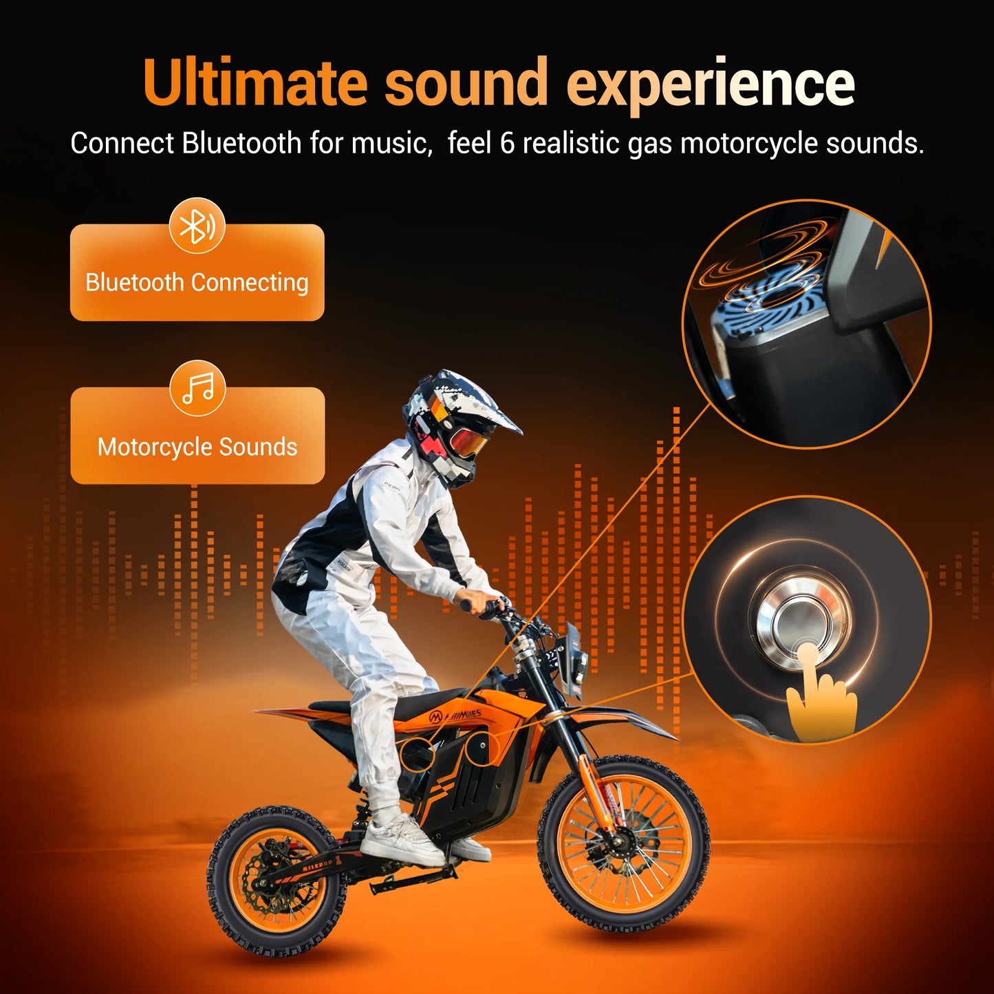 ENGWE MilePop Electric Dirt Bike 2000W Dual Suspension Brakes