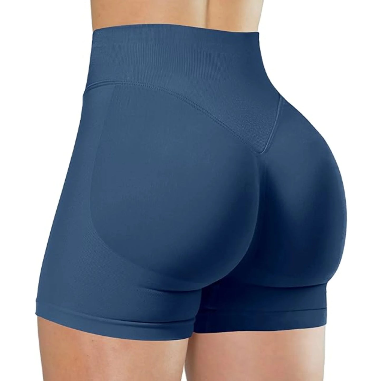 Women High Waist Yoga Shorts For Running And Fitness