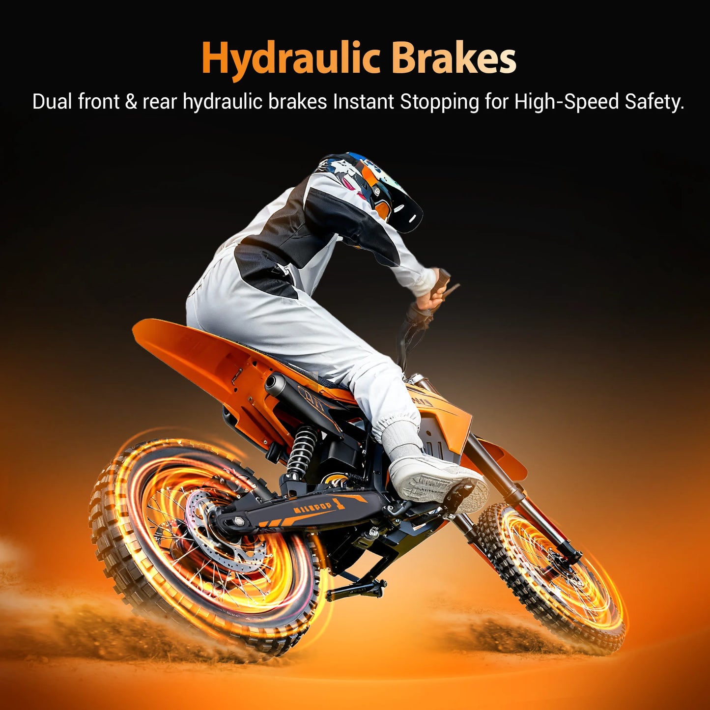 ENGWE MilePop Electric Dirt Bike 2000W Dual Suspension Brakes