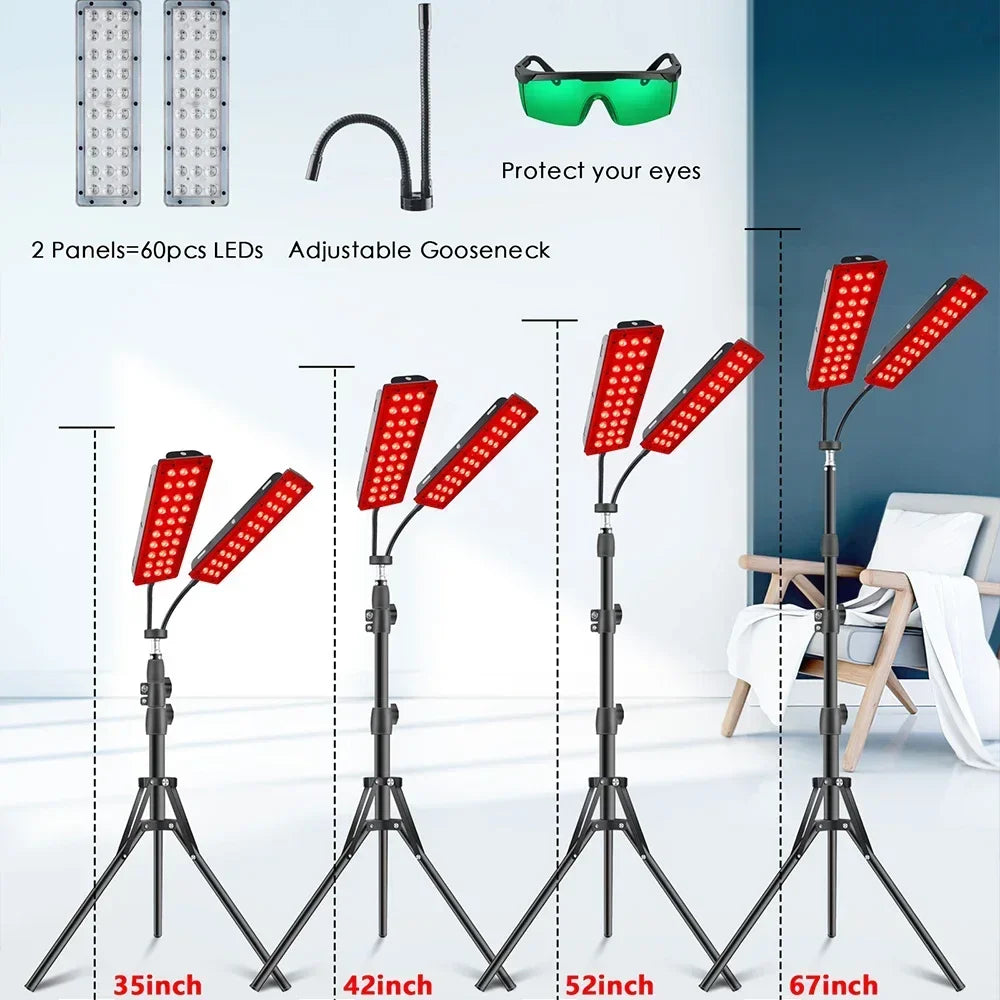 Astarexin Double Heads LED Near Infrared Light Therapy Lamp