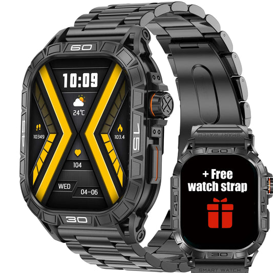 LaNikar Smart Watch K63 With 100 Plus Sport Modes IP68 Waterproof HR BP