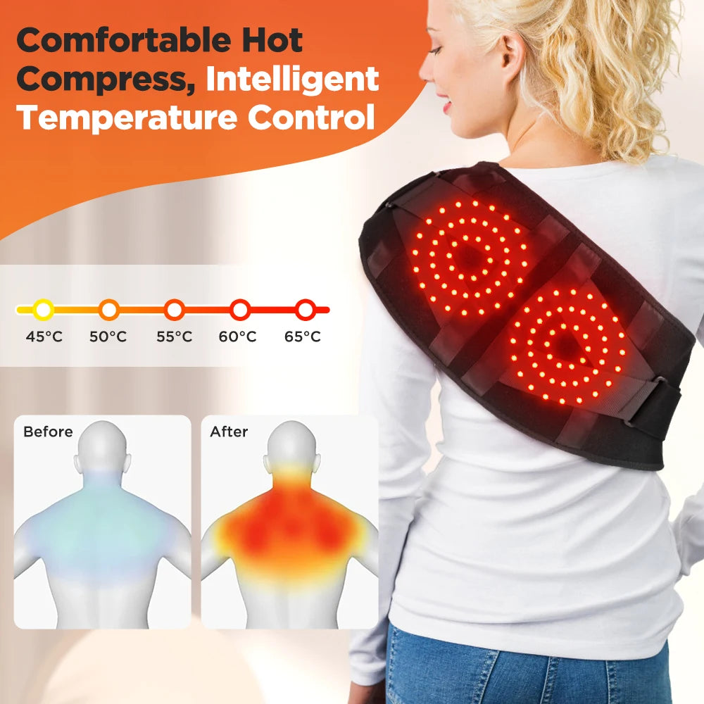 Hailicare Heating Massager Belt With Vibration And Hot Compress