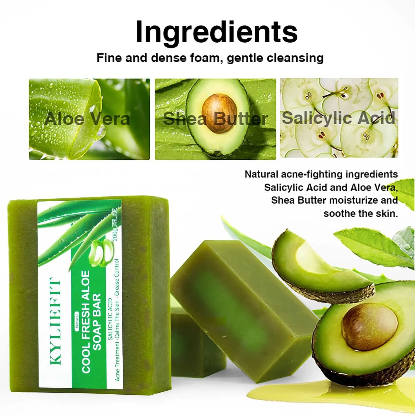 AILKE Aloe Vera Whitening Soap for Radiant Clear Skin