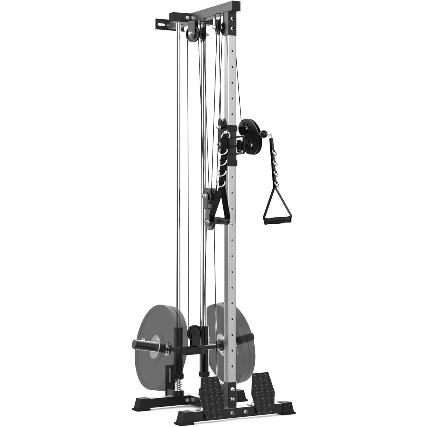 HiMISS Wall Mount Cable Machine LAT Pulldown 20-Position Pulley