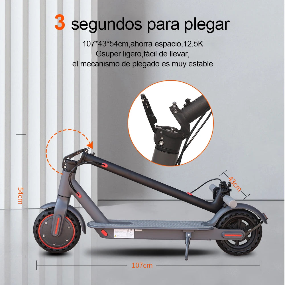 Ladped Electric Scooter 350W 19MPH With App Control