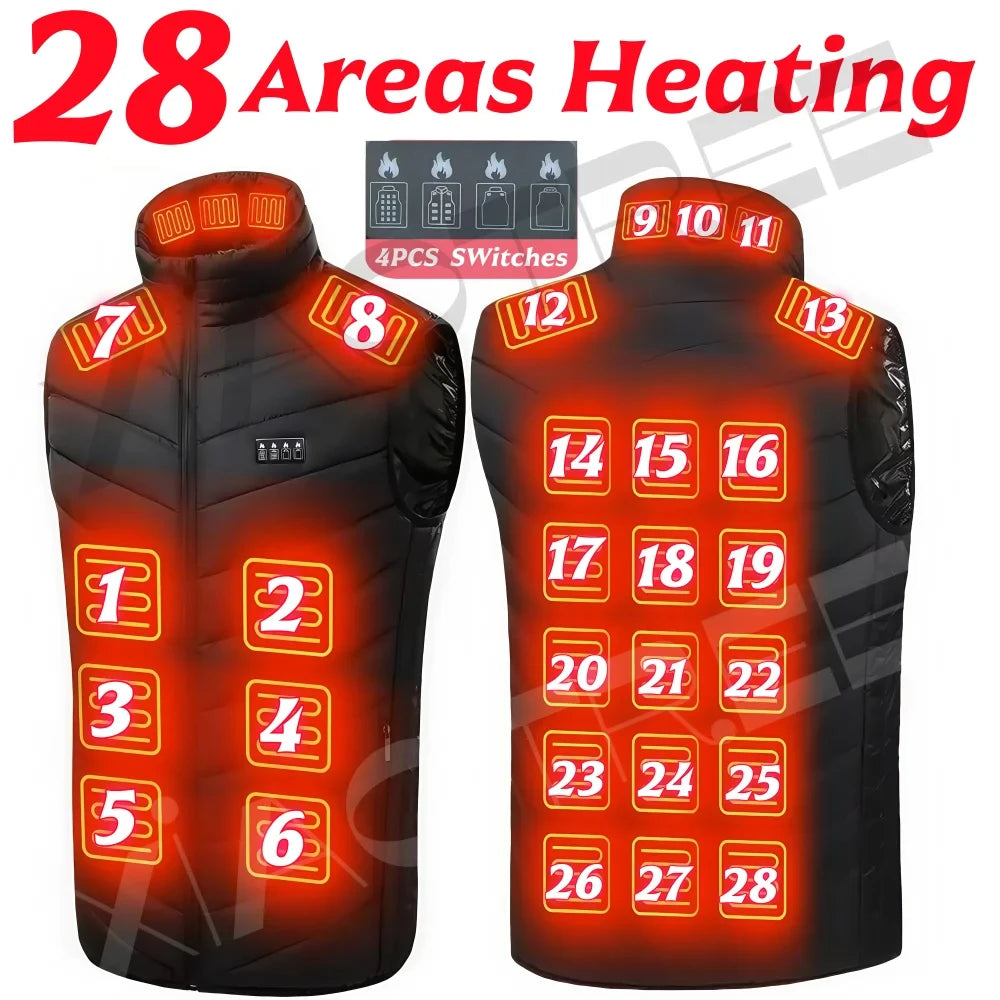 XIAOTREECN Heated Vest USB Electric Warmer For Camping And Hunting