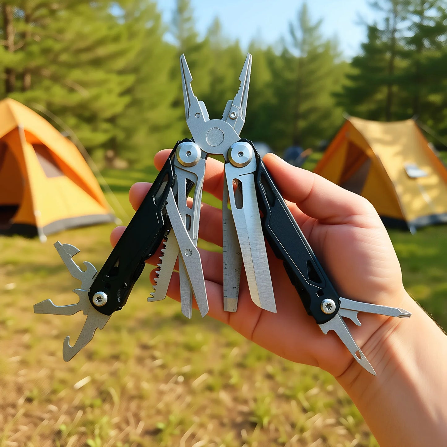27 In 1 Stainless Multitool Pliers Survival Tool With Screwdriver