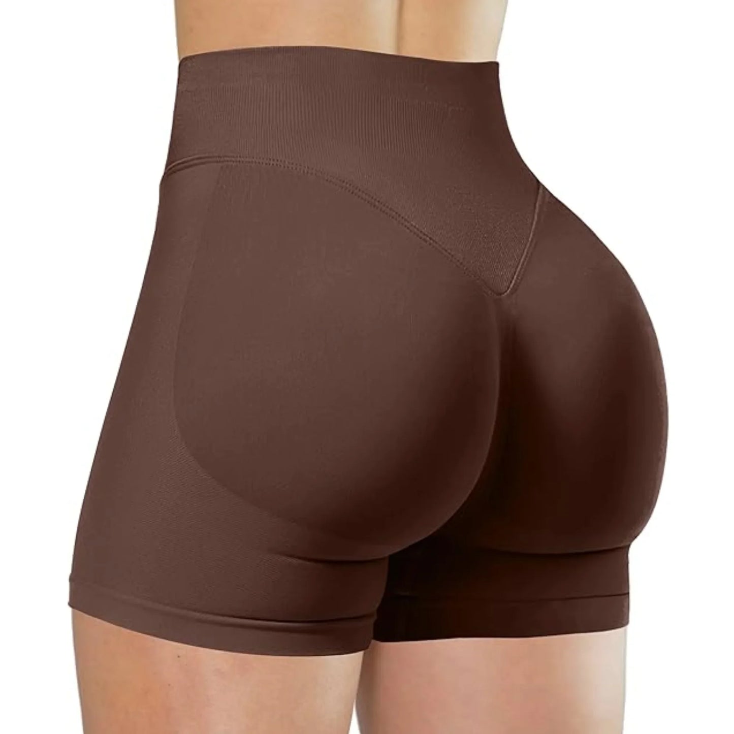 Women High Waist Yoga Shorts For Running And Fitness
