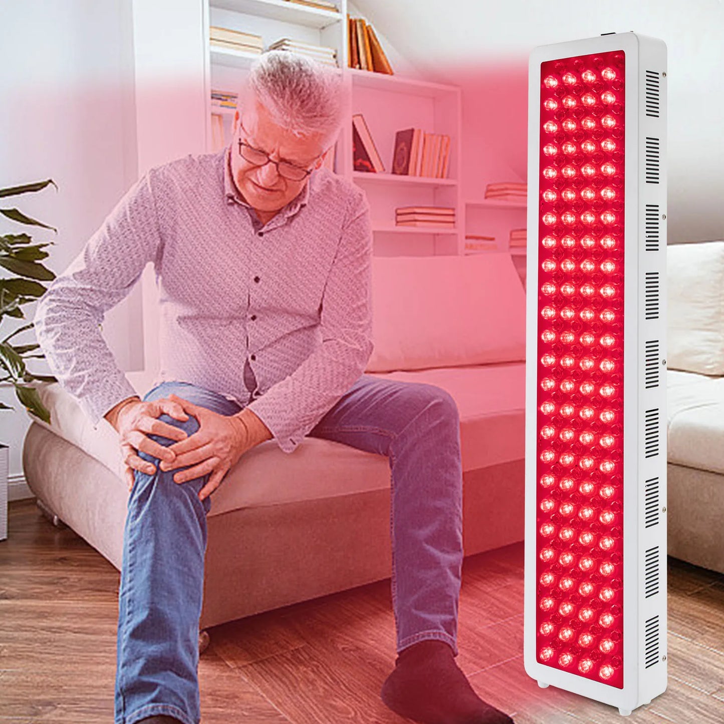 Bymaocar Infrared Red Light Therapy Lamp 1000W 660nm 850nm