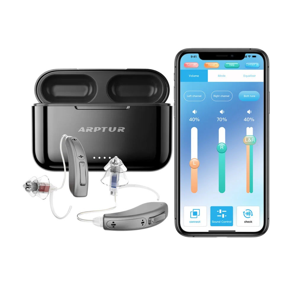 ZepauFOG50 Bluetooth Hearing Aids Rechargeable With App Control