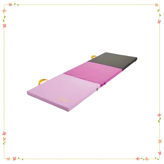 Folding Gymnastics Mat With Carry Handles For Home Gym Yoga