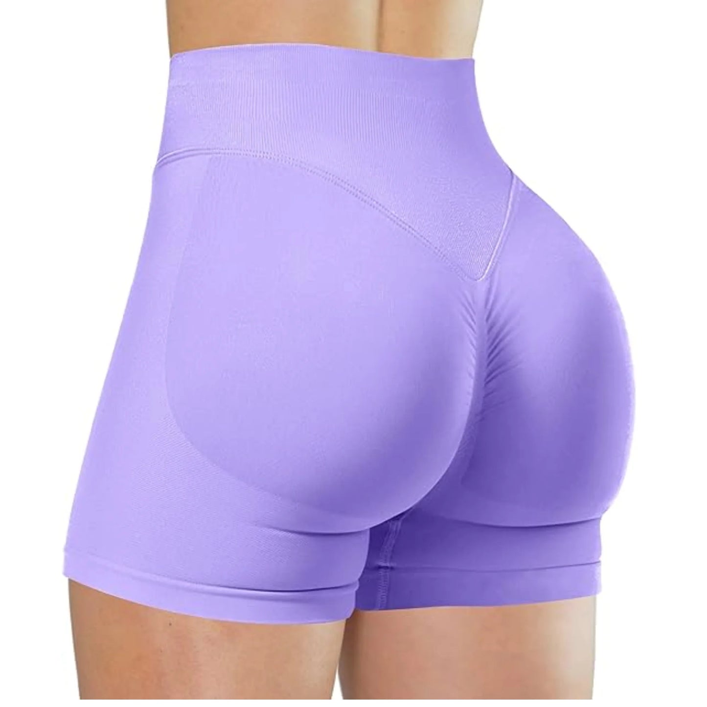 Women High Waist Yoga Shorts For Running And Fitness