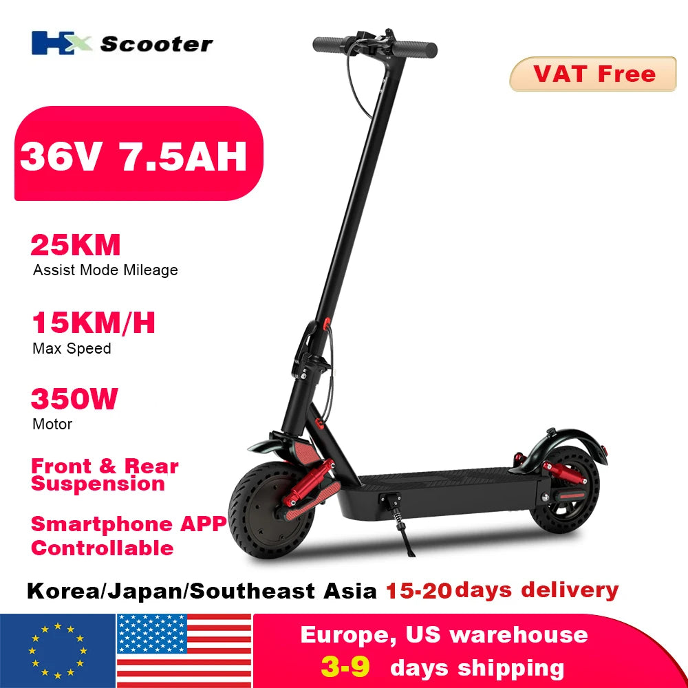 HX D06 Electric Scooter 500W 36V Foldable EScooter