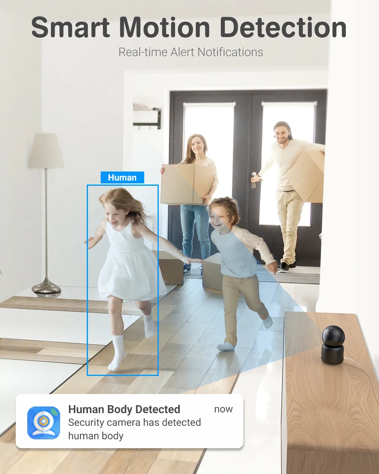 ANNKE 3MP WiFi PT Indoor Baby Monitor With Two-Way Audio