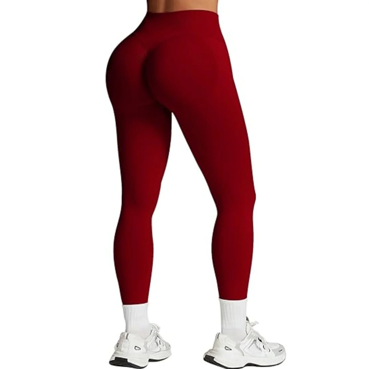 Women High Waist Elastic Gym Yoga Pants Breathable Fit