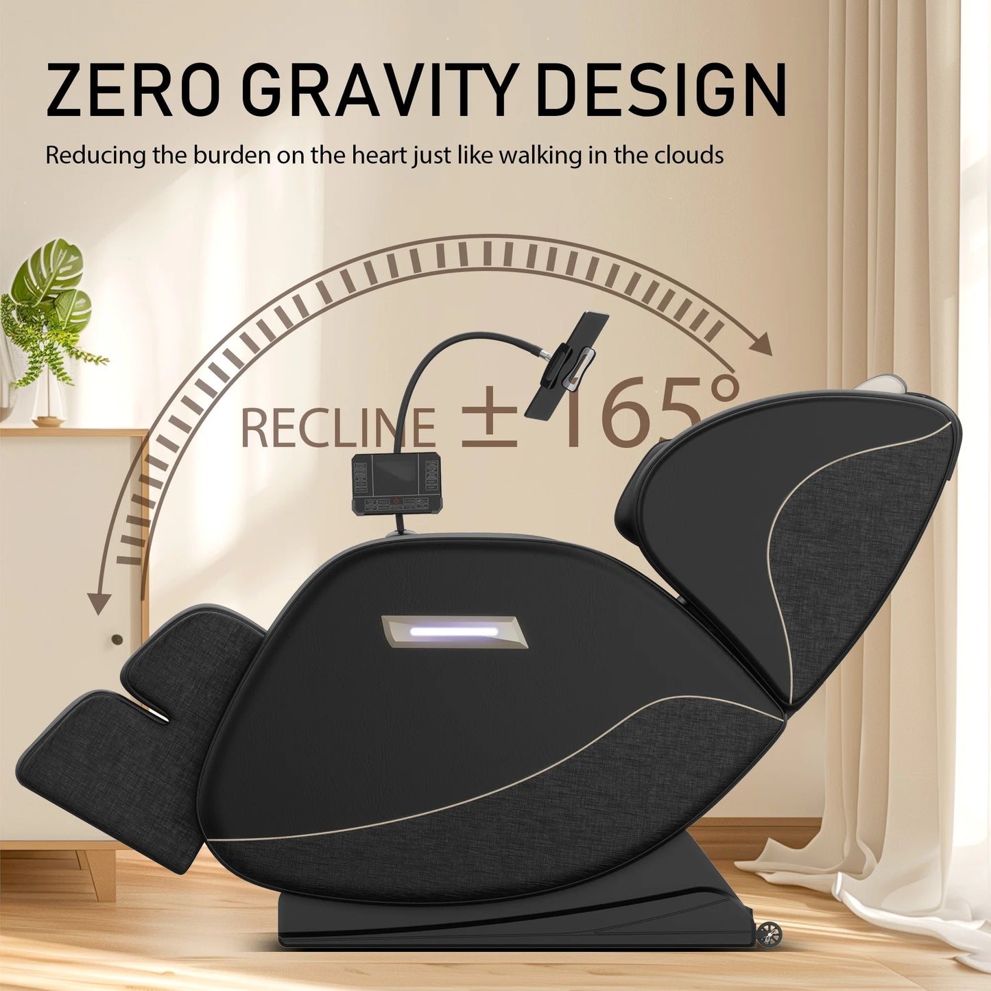 BILITOK Zero Gravity Full Body Massage Chair With Heating Airbags Touch Screen