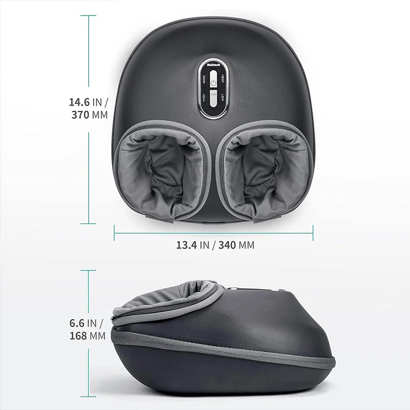 Nekteck Foot Massager Air Compression Heating Shiatsu Kneading Roller