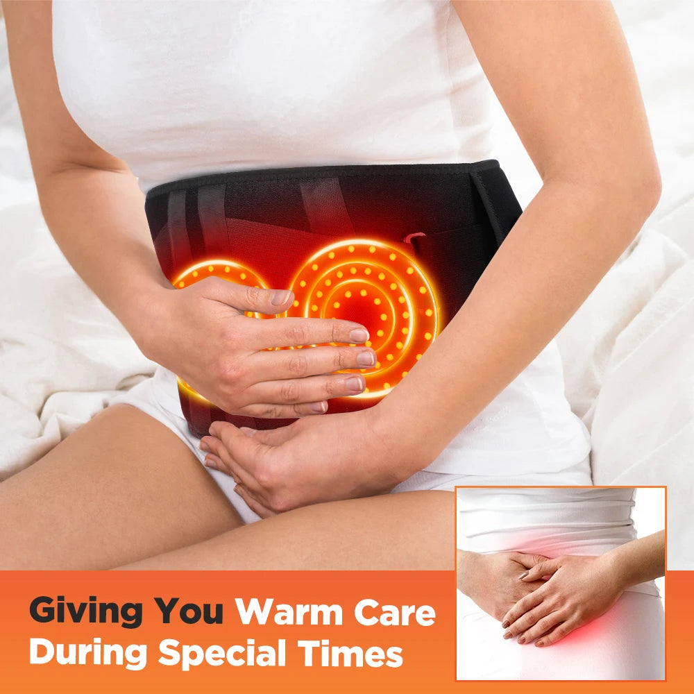 Hailicare Heating Massager Belt With Vibration And Hot Compress