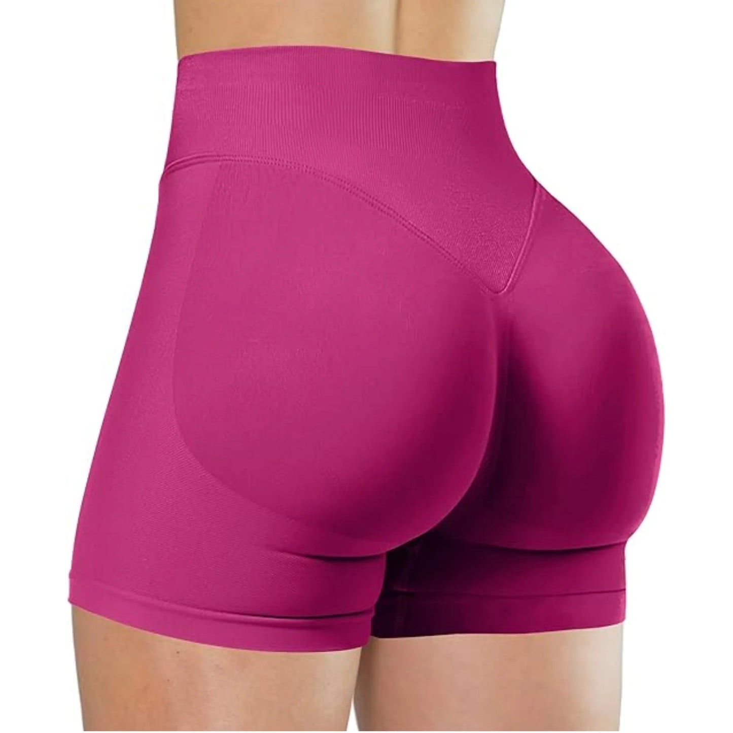 Women High Waist Yoga Shorts For Running And Fitness